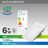 NextLED Sıva Altı LED Kare 6W Beyaz  